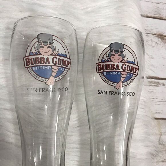 🦩 Bubba Gump Shrimp Co‎ San Francisco Beer Pilsner Glass Souvenir Cup - Picture 1 of 8